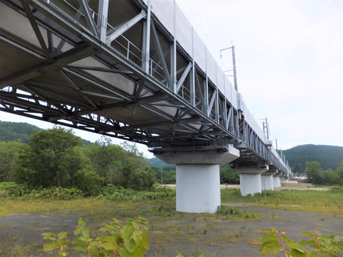 知内川橋梁の画像